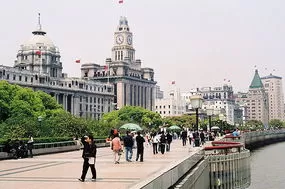 Китай sights: Набережная Вайтань в Шанхае